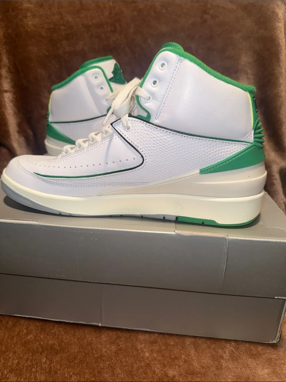 Air Jordan Retro 2 White Green